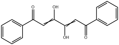 2,4-Hexadiene-1,6-dione, 3,4-dihydroxy-1,6-diphenyl- Structure