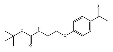 Carbamic acid, [2-(4-acetylphenoxy)ethyl]-, 1,1-dimethylethyl ester (9CI) Structure