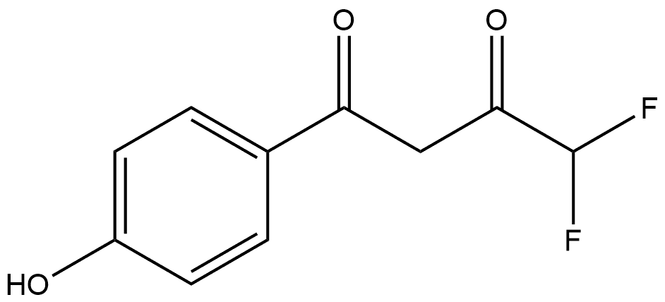 4,4-Difluoro-1-(4-hydroxyphenyl)-1,3-butanedione Structure