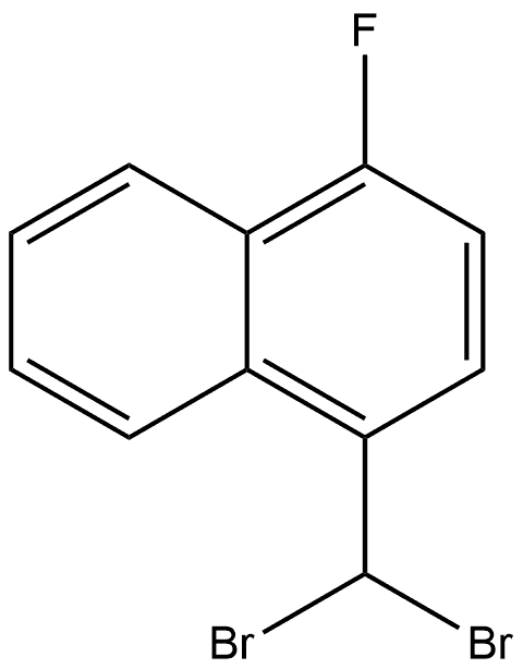 1-(Dibromomethyl)-4-fluoronaphthalene Structure