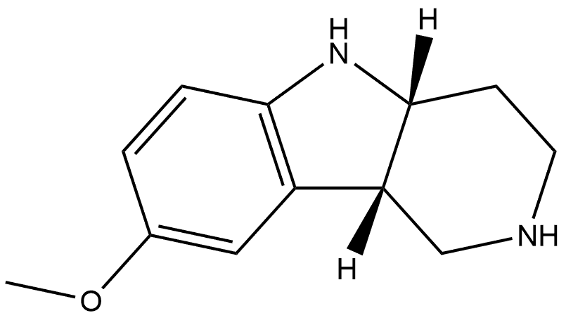 8-methoxy-2,3,4,4a,5,9b-hexahydro-1H-pyrido[4,3-b]indole Structure