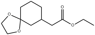 1,4-Dioxaspiro[4.5]decane-7-acetic acid, ethyl ester Structure