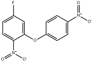 Benzene, 4-fluoro-1-nitro-2-(4-nitrophenoxy)- Structure