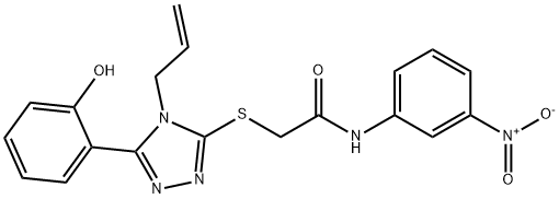 2-{[5-(2-Hydroxyphenyl)-4-(prop-2-en-1-yl)-4H-1,2,4-triazol-3-yl]sulfanyl}-N-(3-nitrophenyl)acetamide Structure