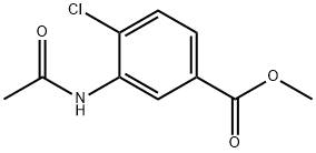 Benzoic acid, 3-(acetylamino)-4-chloro-, methyl ester Structure