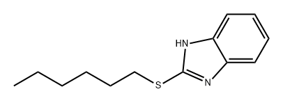 1H-Benzimidazole, 2-(hexylthio)- Structure