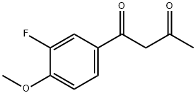 1,3-Butanedione, 1-(3-fluoro-4-methoxyphenyl)- Structure