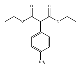 Propanedioic acid, 2-(4-aminophenyl)-, 1,3-diethyl ester 구조식 이미지