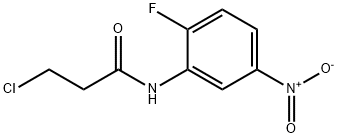 3-chloro-N-(2-fluoro-5-nitrophenyl)propanamide Structure