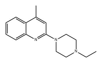 Quinoline, 2-(4-ethyl-1-piperazinyl)-4-methyl- Structure