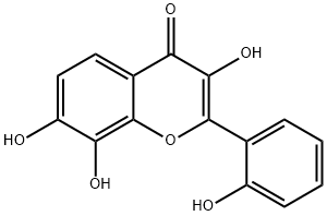 4H-1-Benzopyran-4-one, 3,7,8-trihydroxy-2-(2-hydroxyphenyl)- Structure