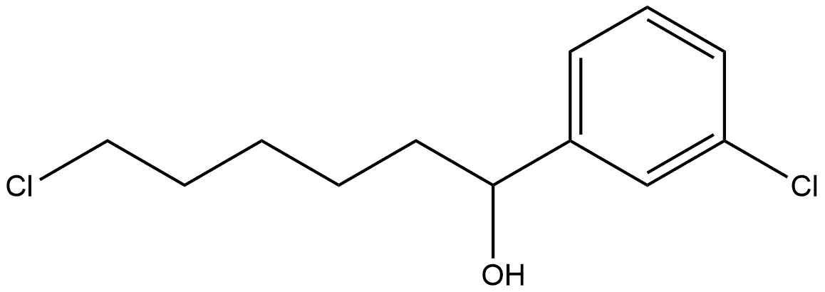Benzenemethanol, 3-chloro-α-(5-chloropentyl)- 구조식 이미지