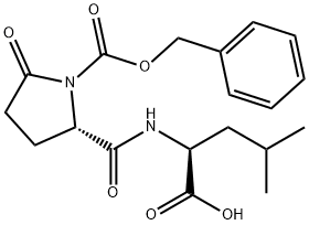 L-Leucine, 5-oxo-1-[(phenylmethoxy)carbonyl]-L-prolyl- (9CI) Structure