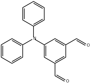 1,3-Benzenedicarboxaldehyde, 5-(diphenylamino)- Structure