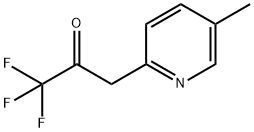 2-Propanone, 1,1,1-trifluoro-3-(5-methyl-2-pyridinyl)- Structure