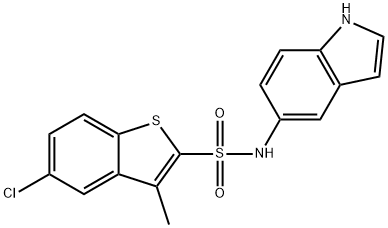 5-chloro-N-(1H-indol-5-yl)-3-methyl-1-benzothiophene-2-sulfonamide Structure