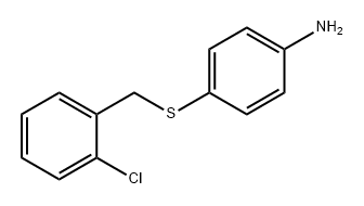 Benzenamine, 4-[[(2-chlorophenyl)methyl]thio]- 구조식 이미지