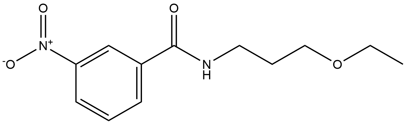 N-(3-ethoxypropyl)-3-nitrobenzamide Structure