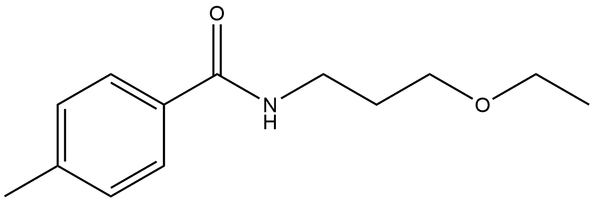 N-(3-Ethoxypropyl)-4-methylbenzamide Structure