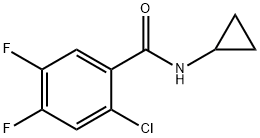 2-Chloro-N-cyclopropyl-4,5-difluorobenzamide Structure