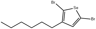 Selenophene, 2,5-dibromo-3-hexyl- Structure