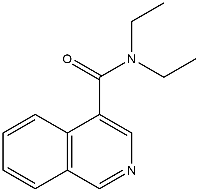 N,N-Diethyl-4-isoquinolinecarboxamide Structure