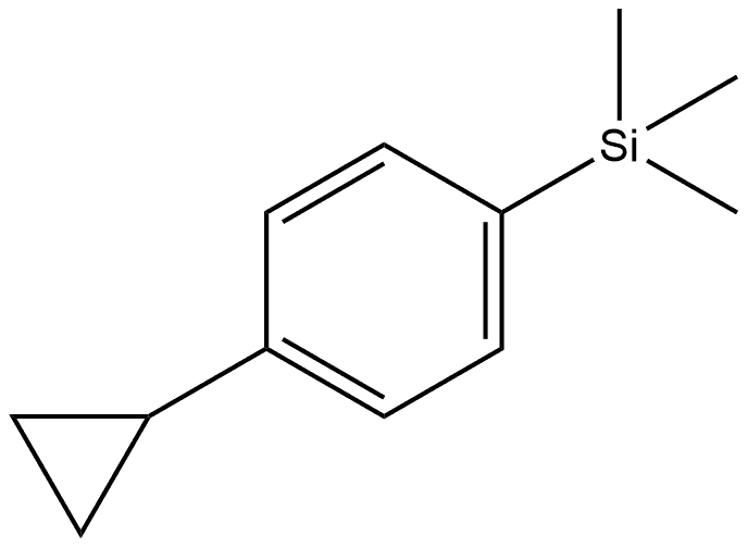 (4-cyclopropylphenyl)trimethylsilane Structure