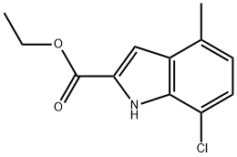 ethyl 7-chloro-4-methyl-1H-indole-2-carboxylate Structure