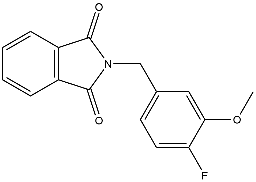 2-[(4-Fluoro-3-methoxyphenyl)methyl]-1H-isoindole-1,3(2H)-dione Structure