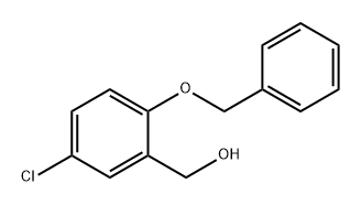 Benzenemethanol, 5-chloro-2-(phenylmethoxy)- Structure