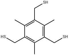 1,3,5-Benzenetrimethanethiol, 2,4,6-trimethyl- 구조식 이미지