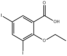 2-ethoxy-3,5-diiodobenzoic acid Structure