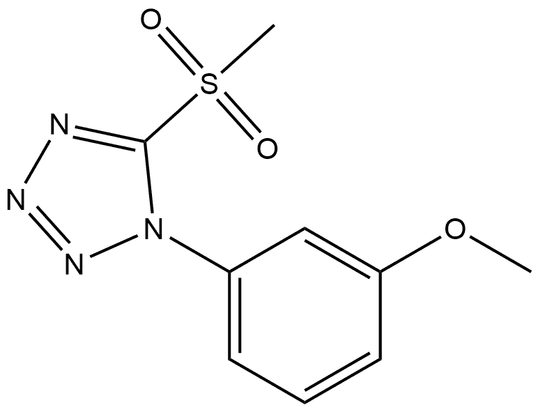 1-(3-Methoxyphenyl)-5-(methylsulfonyl)-1H-tetrazole Structure