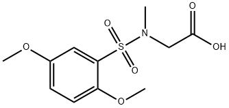 N-[(2,5-Dimethoxyphenyl)sulfonyl]-N-methylglycine Structure