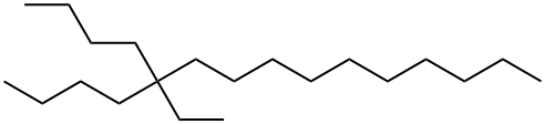 Pentadecane, 5-butyl-5-ethyl- Structure