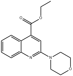 Ethyl 2-morpholinoquinoline-4-carboxylate Structure