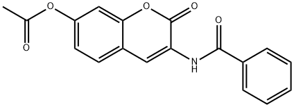 3-Benzamido-2-oxo-2H-chromen-7-yl acetate Structure