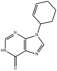 9-(Cyclohex-2-en-1-yl)-3H-purin-6(9H)-one 구조식 이미지