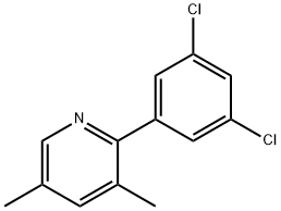 2-(3,5-Dichlorophenyl)-3,5-dimethylpyridine 구조식 이미지