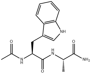 L-Alaninamide, N-acetyl-L-tryptophyl- (9CI) Structure