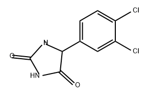 2,4-Imidazolidinedione, 5-(3,4-dichlorophenyl)- Structure