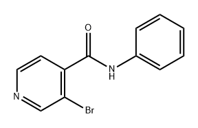 4-Pyridinecarboxamide, 3-bromo-N-phenyl- Structure