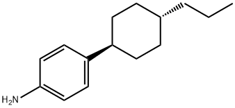 Benzenamine, 4-(4-propylcyclohexyl)-, trans- Structure