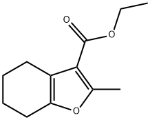 3-Benzofurancarboxylic acid, 4,5,6,7-tetrahydro-2-methyl-, ethyl ester 구조식 이미지