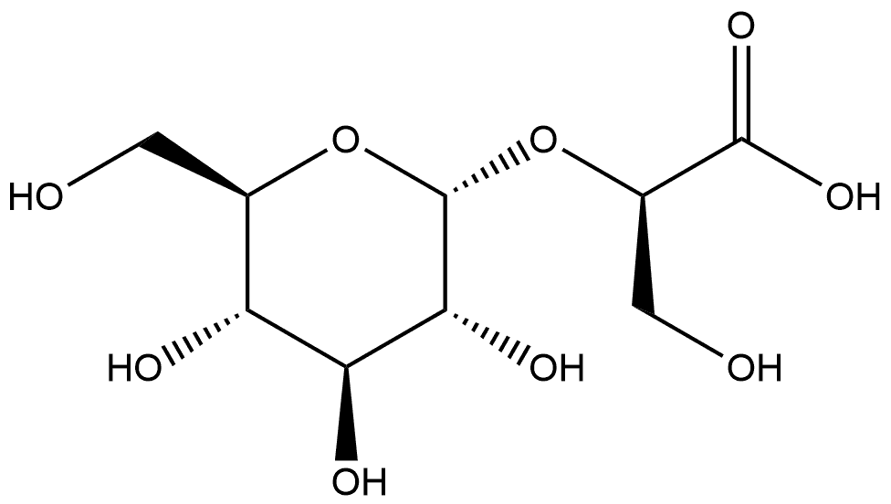 O-α-D-glucopyranosyl-(1->2)-D-glyceric acid Structure