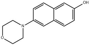 2-Naphthalenol, 6-(4-morpholinyl)- Structure