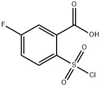 Benzoic acid, 2-(chlorosulfonyl)-5-fluoro- Structure