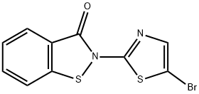 1,2-Benzisothiazol-3(2H)-one, 2-(5-bromo-2-thiazolyl)- Structure