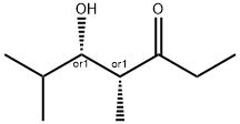 3-Heptanone, 5-hydroxy-4,6-dimethyl-, (4R,5S)-rel- 구조식 이미지