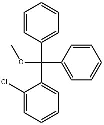 Benzene, 1-chloro-2-(methoxydiphenylmethyl)- Structure